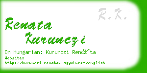 renata kurunczi business card